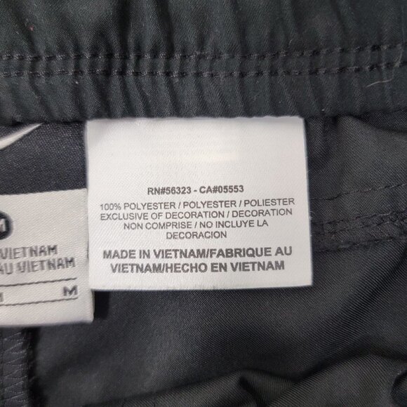 Nike Womens Capri Cropped Running Pants Size Medium Black White Gym Jogging - Picture 9 of 13